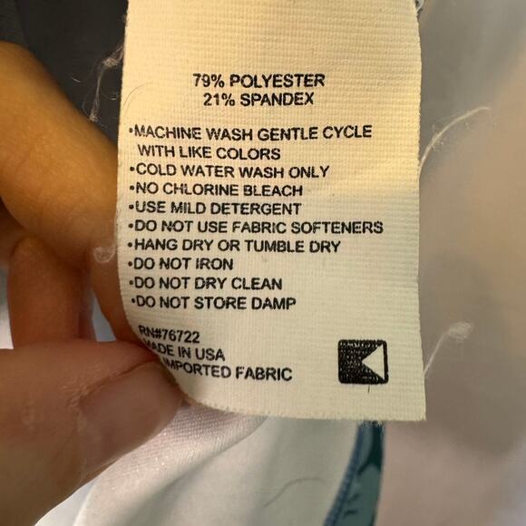 Boathouse USA 2XL Floral 1/4 Zip Pullover Long Sleeve Stretch Shirt - Picture 5 of 6